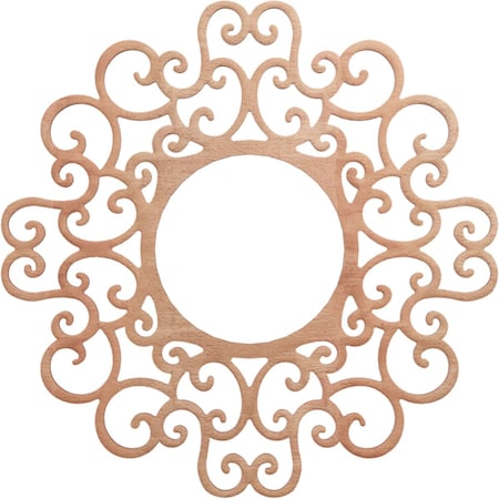 Ekena Millwork Reims Wood Fretwork Pierced Ceiling Medallion, Cherry, 22"OD x 8 3/8"ID x 1/4"T CMWP22X22X0250RECH